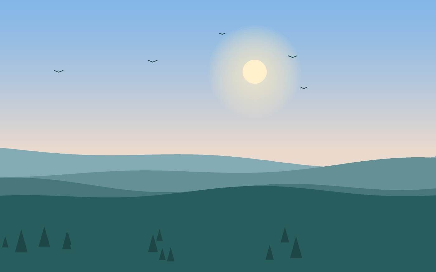 Landschapsillustratie